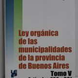 Ley orgánica municipalidades – Tomo 5