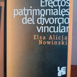 Efectos patrimoniales del divorcio vincular