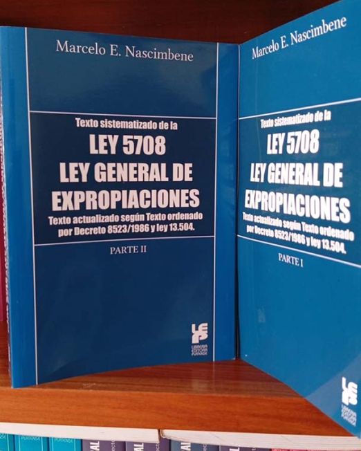 Ley 5708 Ley general de expropiaciones - 2 tomos